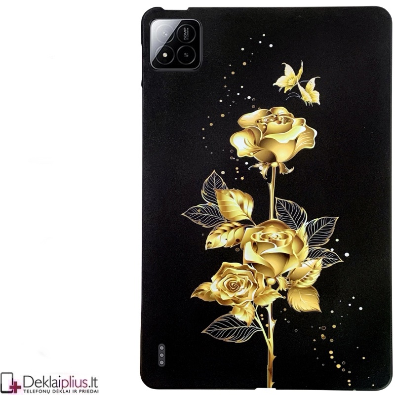 Plonas guminis dėklas - su piešiniu (Golden Rose) (Xiaomi Pad 7/Pad 7 Pro/Pad 8/Pad 8 Pro) Plonas guminis dėklas - su piešiniu (Golden Rose) (Xiaomi Pad 7/Pad 7 Pro/Pad 8/Pad 8 Pro)